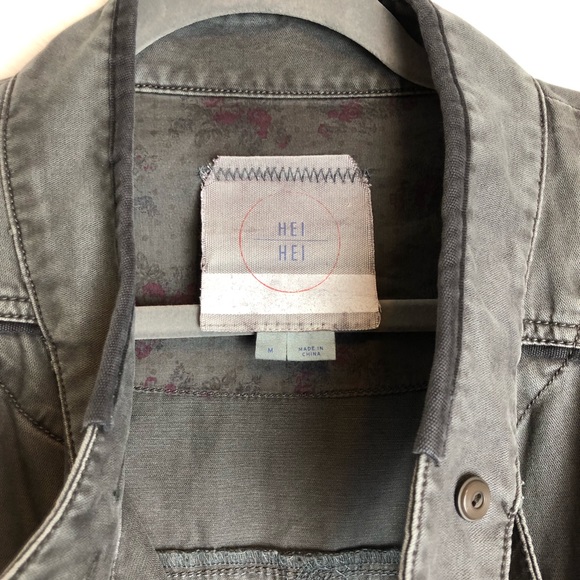 Anthropologie Hei Hei Gray Anorak Jacket - Picture 4 of 8